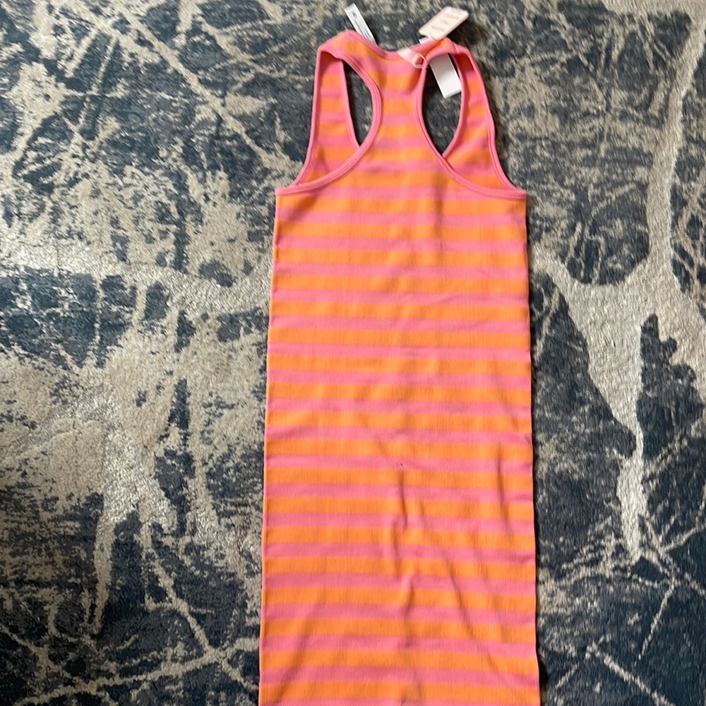Striped pink dress